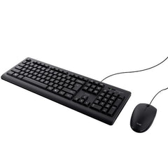 KIT DESK SET TASTIERA E MOUSE CABLATI RESISTENTI AGLI SVERSAMENTI - LAYOUT ITALIANO - TRUST BASIC - NERO