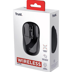 MOUSE WIRELESS - 1600DPI - TRUST BASIC NERO