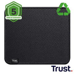 TAPPETINO/MOUSEPAD 250x210 REALIZZATO CON MATERIALI RICICLATI – TRUST BOYE - LAVABILE - NERO