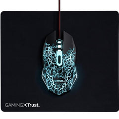 SET MOUSE GAMING + TAPPETINO PER MOUSE - TRUST BASIC NERO