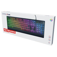 TASTIERA GAMING CABLATA ILLUMINATA - LAYOUT ITALIANO - TRUST BASIC - NERO