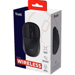 MOUSE WIRELESS - 1600DPI - TRUST PRIMO NERO