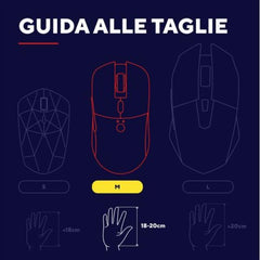 MOUSE GAMING RGB WIRELESS RICARICABILE 7.200DPI - PLASTICA RICICLATA 69% - AUTONOMIA 50h - 6 PULSANTI PROGRAMMABILI - TRUST GXT923 YBAR NERO