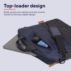 BORSA LAPTOP/NOTEBOOK FINO A 16" ECO - REALIZZATA CON PET RICICLATO - TRUST LISBOA BLU