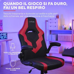 SEDIA GAMING - TRUST GXT 703R RIYE - NERA/ROSSA