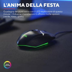 MOUSE GAMING ILLUMINATO CABLATO 6.400DPI ACELLERAZIONE 20G - TRUST GXT109 FELOX NERO