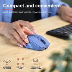 MOUSE WIRELESS RICARICABILE - 1600DPI - TRUST ZAYA - BLU