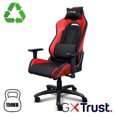 SEDIA GAMING REALIZZATA CON MATERIALI SOSTENIBILI - TRUST GXT 714R RUYA NERO/ROSSO