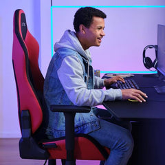SEDIA GAMING REALIZZATA CON MATERIALI SOSTENIBILI - TRUST GXT 714R RUYA NERO/ROSSO