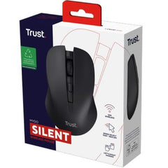 MOUSE WIRELESS SILENZIOSO - 1800DPI - PLASTICA RICICLATA 82% - TRUST MYDO - NERO