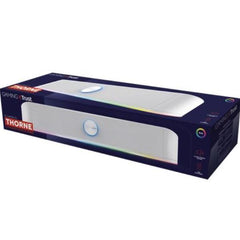 SOUNDBAR GAMING SPEAKERS 12W PICCO (6W RMS) ILLUMINATA RGB CON INGRESSO AUX E CUFFIA 6W RMS (12W PICCO) - TRUST GXT619W THORNE - BIANCO