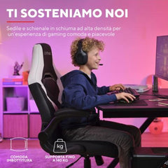 SEDIA GAMING GXT 703W RIYE - NERO/BIANCA