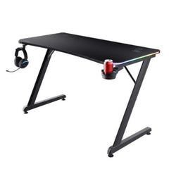 SCRIVANIA GAMING RGB DESK - TRUST GXT 709 LUMINUS - NERO