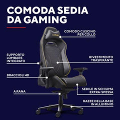 SEDIA GAMING PRO PREMIUM - TRUST GXT 721 RUYA PRO - NERA