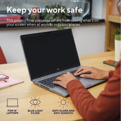 FILTRO SCHERMO PRIVACY 15,6" (194MM x 344MM) BLUE FILTER, VISUALE 60° E TOUCHSCREEN - TRUST PRIMO 15,6" PRIVACY FILTER
