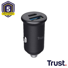 MAXO 38W PD CARICABATTERIA PER AUTO USB-C + USB-A