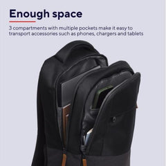 ZAINO LAPTOP/NOTEBOOK FINO A 16" ECO - REALIZZATO CON PET RICICLATO - TRUST LISBOA NERO