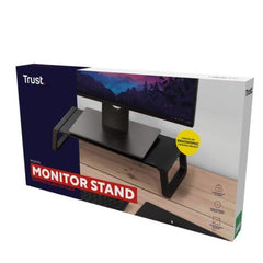 SUPPORTO MONITOR IN VETRO TEMPERATO - TRUST MONTA - NERO