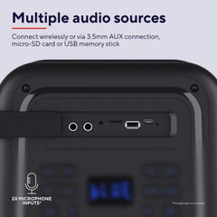 AZURA ALTOPARLANTE WIRELESS BLUETOOTH® CON ILLUMINAZIONE RGB - NERO