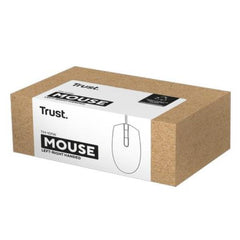 MOUSE CABLATO 160CM - PLASTICA RICICLATA 50% - TRUST B2B TM-101 ECO BIANCO