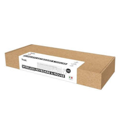 KIT DESK SET TASTIERA E MOUSE WIRELESS SILENZIOSI RESISTENTE AGLI SVERSAMENTI - LAYOUT ITALIANO - TRUST B2B TK-360 NERO