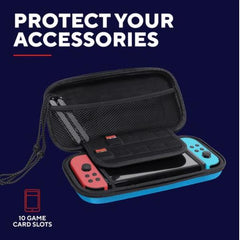 CUSTODIA RIGIDA PER NINTENDO SWITCH / SWITCH OLED /SWITCH LITE - TRUST GAMING GXT 1248S - ROSSO/BLU