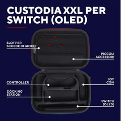 CUSTODIA RIGIDA XXL PER NINTENDO SWITCH / SWITCH OLED /SWITCH LITE - TRUST GAMING GXT 1247 - NERO
