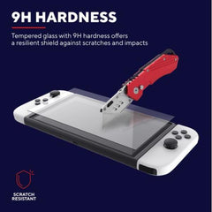 PROTEGGI SCHERMO IN VETRO NINTENDO SWITCH OLED - TRUST GXT 1245 - TRASPARENTE