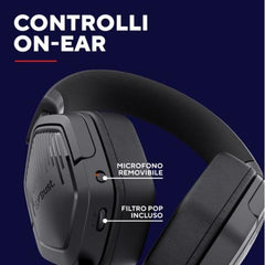 CUFFIE GAMING CABLATE JACK 3,5MM MULTIPIATTAFORMA OVER-EAR, DRIVER 50MM - TRUST GXT492 CARUS NERO
