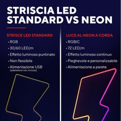 STRISCIA LED RGB 5M PROGRAMMABILE E DIMMERABILE TRUST VYBZ GXT 904 - ALEXA - GOOGLE HOME