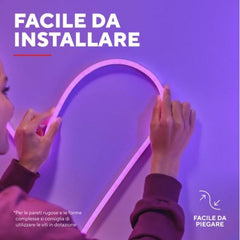 STRISCIA LED RGB 5M PROGRAMMABILE E DIMMERABILE TRUST VYBZ GXT 904 - ALEXA - GOOGLE HOME