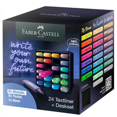 SET DI EVIDENZIATORI 24 PEZZI DESKSET