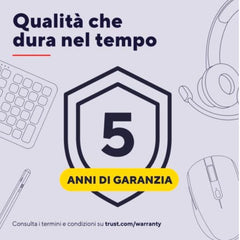 CUFFIE OVER-EAR CABLATE 1,8M USB CON MICROFONO FLIP TO MUTE E RIDUZIONE RUMORE ENC - 85% PLASTICA RICICLATA - TRUST AYDA MAX USB ENC- NERO