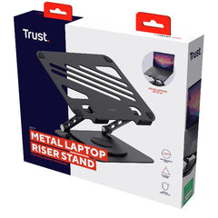 SUPPORTO/RIALZO PER LAPTOP IN METALLO - TRUST ZEFF - NERO