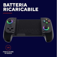 CONTROLLER GAMEPAD WIRELESS RICARICABILE PER SMARTPHONE  - TRUST GXT 735 MYLOX NERO
