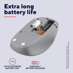MOUSE WIRELESS SILENZIOSO - 1600DPI - PLASTICA RICICLATA 83% - DURATA BATTERIA 12 MESI - TRUST YVI+ - BIANCO