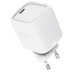 ALIMENTATORE USB-C GAN 30W - PLASTICA RICICLATA 50% - TRUST MAXO - BIANCO
