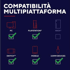 CUFFIA GAMING WIRELESS RICARICABILE CON DOPPIA CONNESSIONE BT + 2,4GHz OVER-EAR, DRIVER 50MM - TRUST GXT493W CARUS - BIANCO