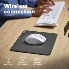 MOUSE WIRELESS SILENZIOSO - 2200DPI - TRUST NITO - BIANCO