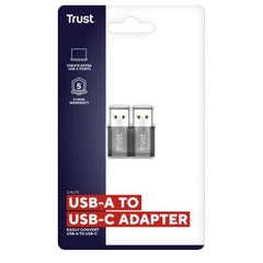 ADATTATORE DA USB- A (MASCHIO) USB-C (FEMMINA) 2PZ - TRUST - GRIGIO