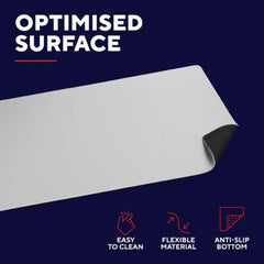 TAPPETINO/MOUSEPAD XXL - LAVABILE - PROTEGGI SCRIVANIA MISURA 930x400 - TRUST GXT 759 - BIANCO