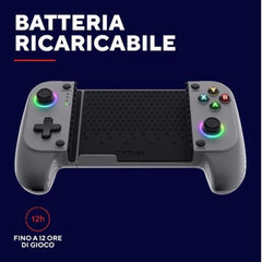 CONTROLLER GAMEPAD WIRELESS RICARICABILE PER SMARTPHONE  - TRUST GXT 735G MYLOX GRIGIO