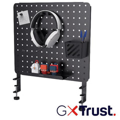PANNELLO PORTAOGGETTI DA SCRIVANIA IN METALLO - TRUST GXT 724 VESTO - NERO