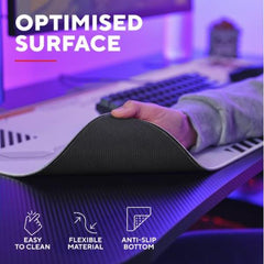 TAPPETINO/MOUSEPAD XXL - LAVABILE - PROTEGGI SCRIVANIA MISURA 930x400 - TRUST GXT 759 - JAPAN WHITE