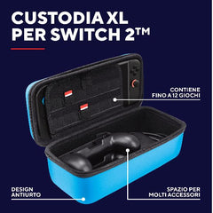 NINTENDO SWITCH 2 CUSTODIA RIGIDA XL GXT 1252B - BLU