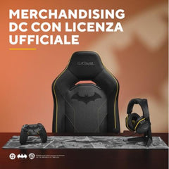 CUFFIE GAMING CABLATE JACK 3,5MM LICENZIATE BATMAN - MULTIPIATTAFORMA OVER-EAR, DRIVER 50MM - TRUST GXT492SM CARUS - NERO