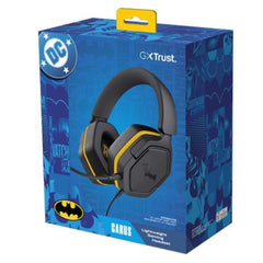 CUFFIE GAMING CABLATE JACK 3,5MM LICENZIATE BATMAN - MULTIPIATTAFORMA OVER-EAR, DRIVER 50MM - TRUST GXT492SM CARUS - NERO