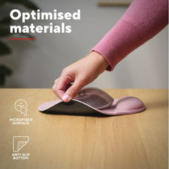 TAPPETINO/MOUSEPAD ERGONOMICO CON POGGIAPOLSO - TRUST BIGFOOT - ROSA