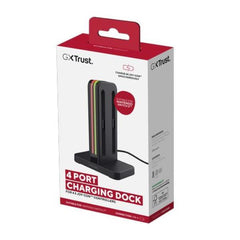 DOCK DI RICARICA PER 4 CONTROLLER JOY CON PER NINTENDO SWITCH II 4 IN 1 - TRUST GXT 1256 - NERO