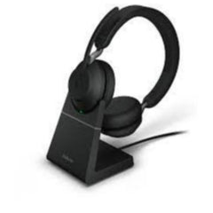 26599-999-889 -Jabra Evolve2 65, Link380c MS Stereo con Sede di ricarica, Black
